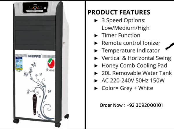 Imported Geepas Chiller Cooler Gac ( 9442 / 9443 / 9444) - Image 3