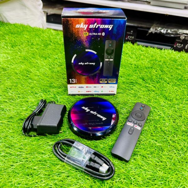 Sky Strong Smart Box Google Voice remote Original | With 1500+ Cable Chanel & Movies - Image 4