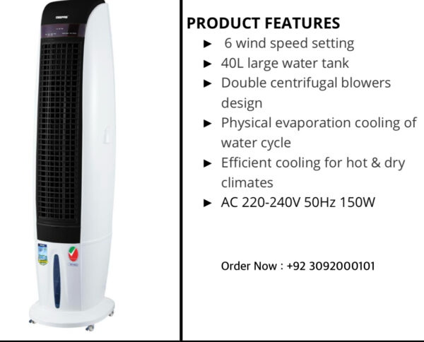 Full Size Imported Geepas Duble Blower Chiller Cooler Gac ( 9458 /9459 / - Image 3