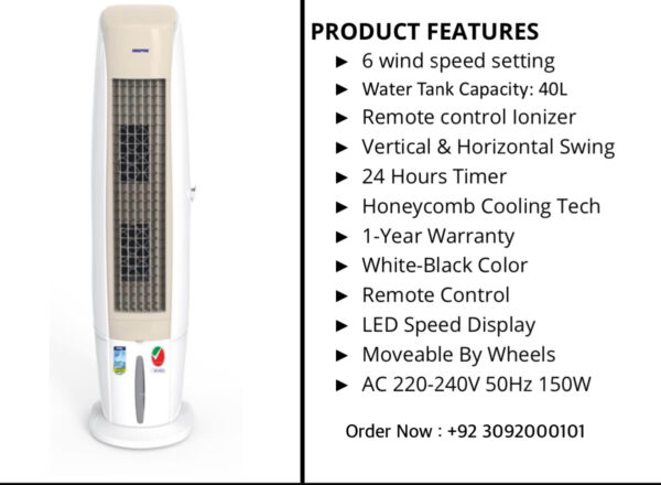 Full Size Imported Geepas Duble Blower Chiller Cooler Gac 9456 /9457 - Image 3
