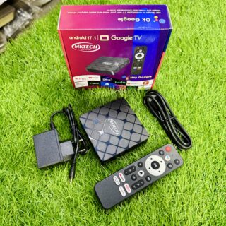 MK Tech Box Original Google Voice  Remote 2026 | With 1500+ Cable Channel & Movies